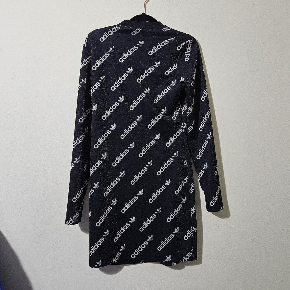Adidas Long Sleeve Logo Dress - Picture 6 of 8